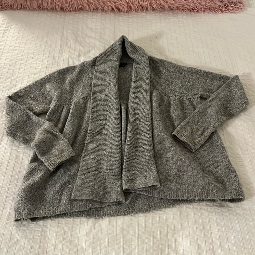 Grey wool cardigan from BCBG Maxazria